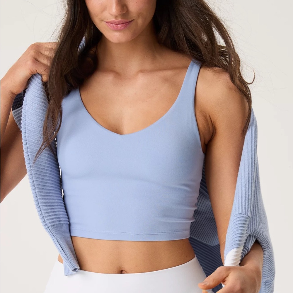 Aerie Blue Longline Sports Bra